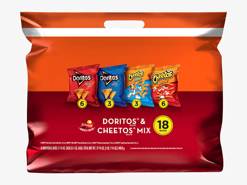 Doritos® Tortilla Chips & Cheetos® Cheese Flavored - Frito Lay Doritos And Cheetos Mix Variety Pack, HD Png Download, Free Download