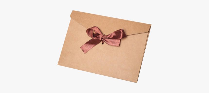Creative Retro Kraft Paper Thick Blank Ribbon Envelope - Wrapping Paper, HD Png Download, Free Download