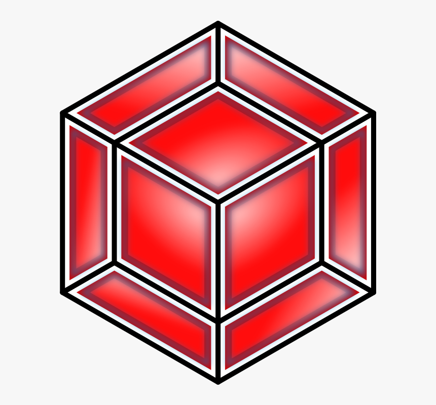 Hyper Cube, Red - Draw The 4th Dimension, HD Png Download, Free Download