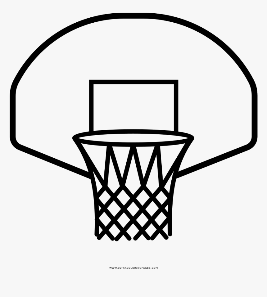 Basketball Hoop Drawing Easy, HD Png Download - kindpng