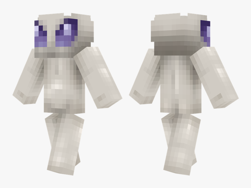 Grey Alien Minecraft Skin, HD Png Download, Free Download