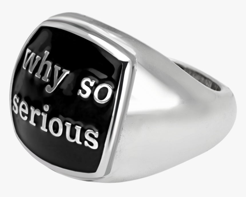 Square "why So Serious - Titanium Ring, HD Png Download, Free Download