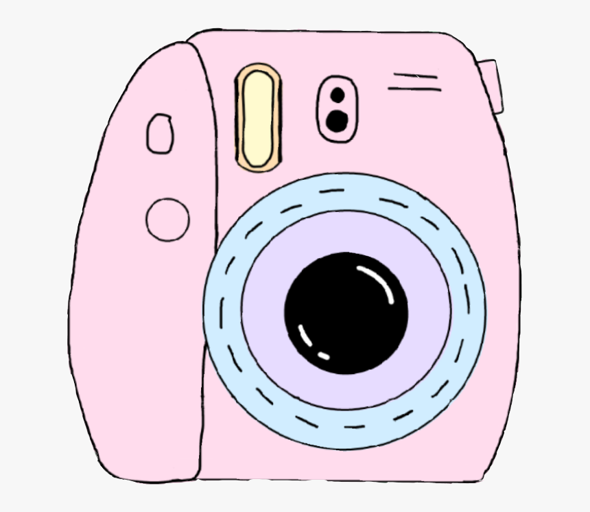 Transparent Polaroid Picture Clipart - Pastel Polaroid Camera Clipart, HD Png Download, Free Download