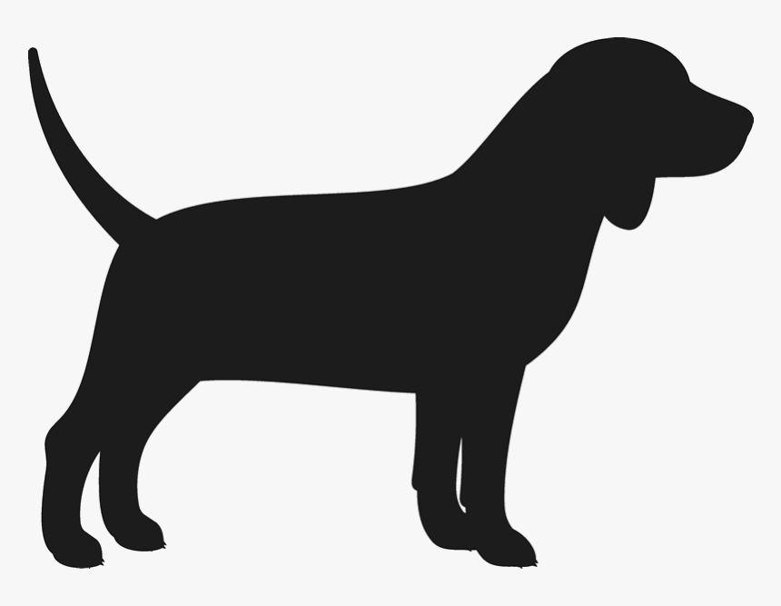 Beagle Rubber Stamp - Hound Dog Silhouette, HD Png Download, Free Download