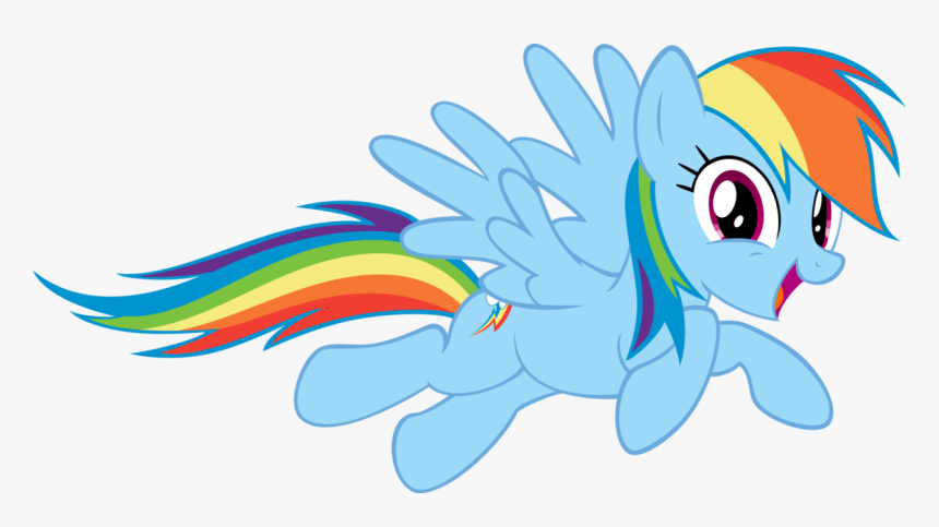 Mlp Rainbow Dash Happy, HD Png Download, Free Download