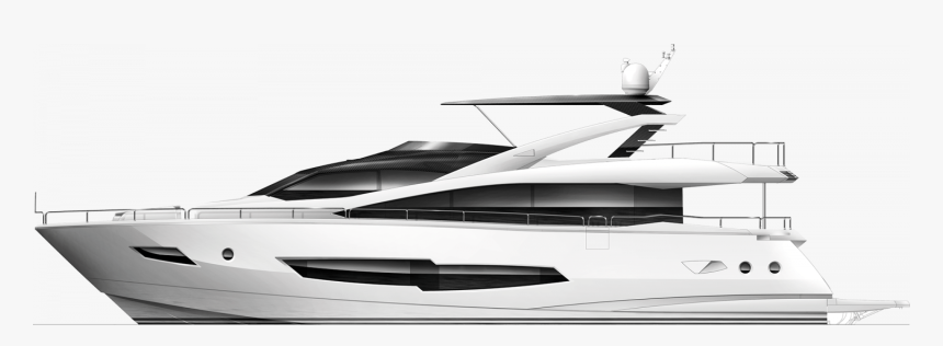 Yacht Png Side Profile - Luxury Yacht, Transparent Png, Free Download