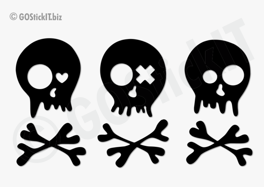 Skull Series Cartoon Vinyl Decal Sticker - Sticker, HD Png Download, Free Download