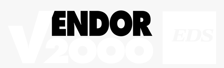 Vendor 2000 Logo Black And White - Graphics, HD Png Download, Free Download