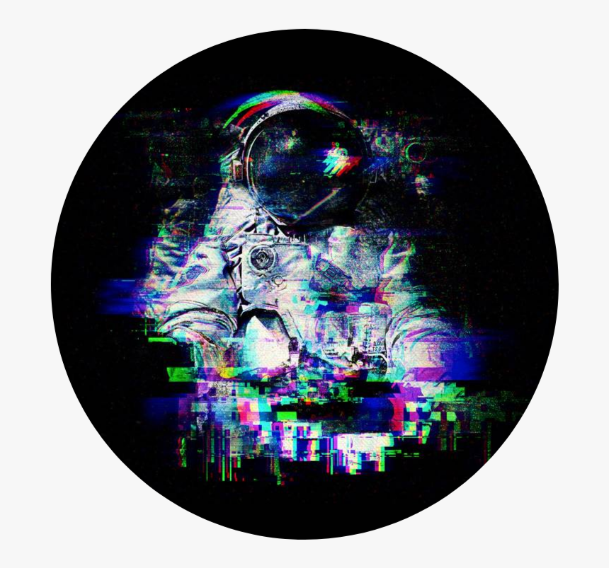 #space #astronaut #aesthetic #glitch #spaceman #black - Packix Widgets, HD Png Download, Free Download