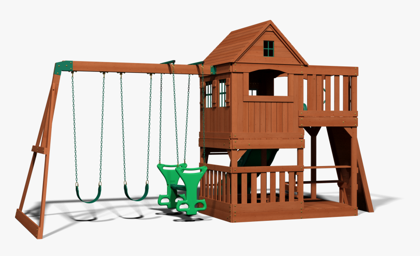 Wooden Rung Rope Ladder Cubbyhouse Playground Diy Climbing - Swing, HD Png Download, Free Download