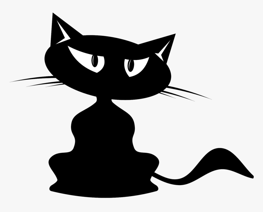 Abstract Black Cat Png Free Pic - Cat Clipart Vector Free, Transparent Png, Free Download