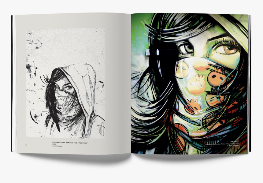 Alice Pasquini, Crossroads, Street Art Book, Urban - Alice Pasquini Street Art, HD Png Download, Free Download