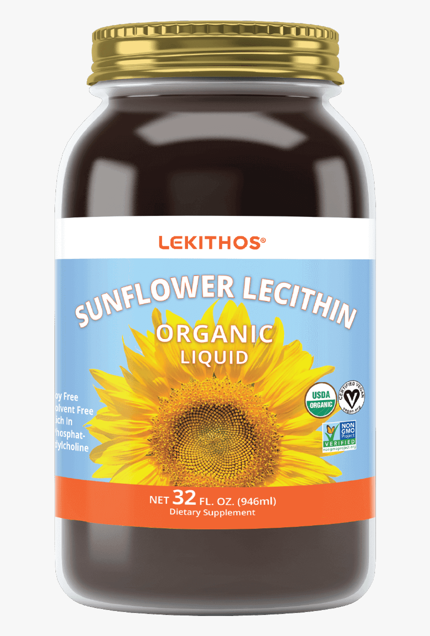 Lekithos Organic Sunflower Lecithin Liquid - Natural Sunflower Lecithin, HD Png Download, Free Download