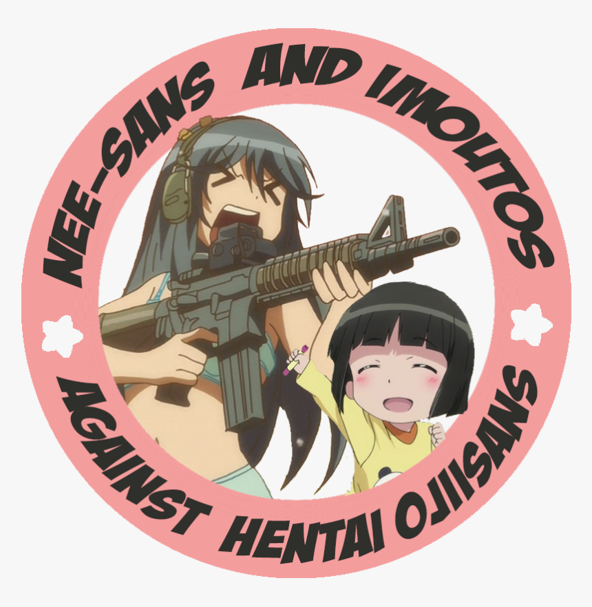 “ I Made A Transparent Button Against The Loli Lovers~~~~
” - Assault Rifle, HD Png Download, Free Download