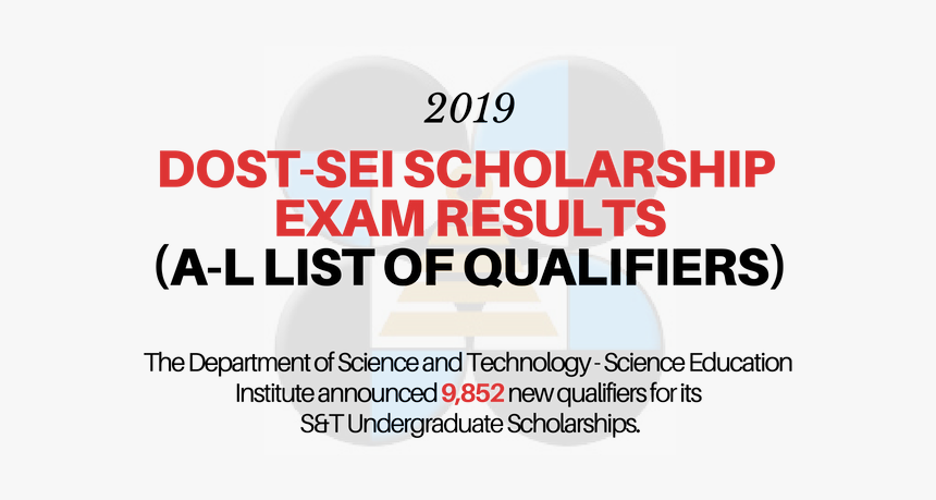 Dost Scholarship Exam Result - Dost Passers 2019 List, HD Png Download, Free Download