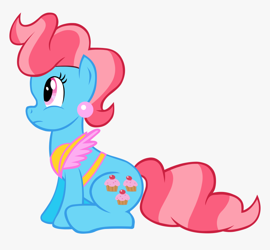 Mrs Cake Vector Sitting ) - My Little Pony Mrs Cupcake - Mlp Mrs Cup Cake, HD Png Download, Free Download