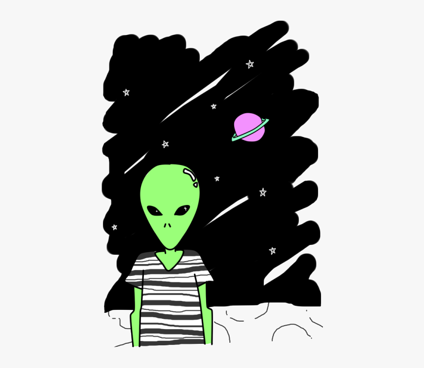 Lmao#👽#stars#space #i Dont Belive In Humans - Don T Believe In Humans Art, HD Png Download, Free Download