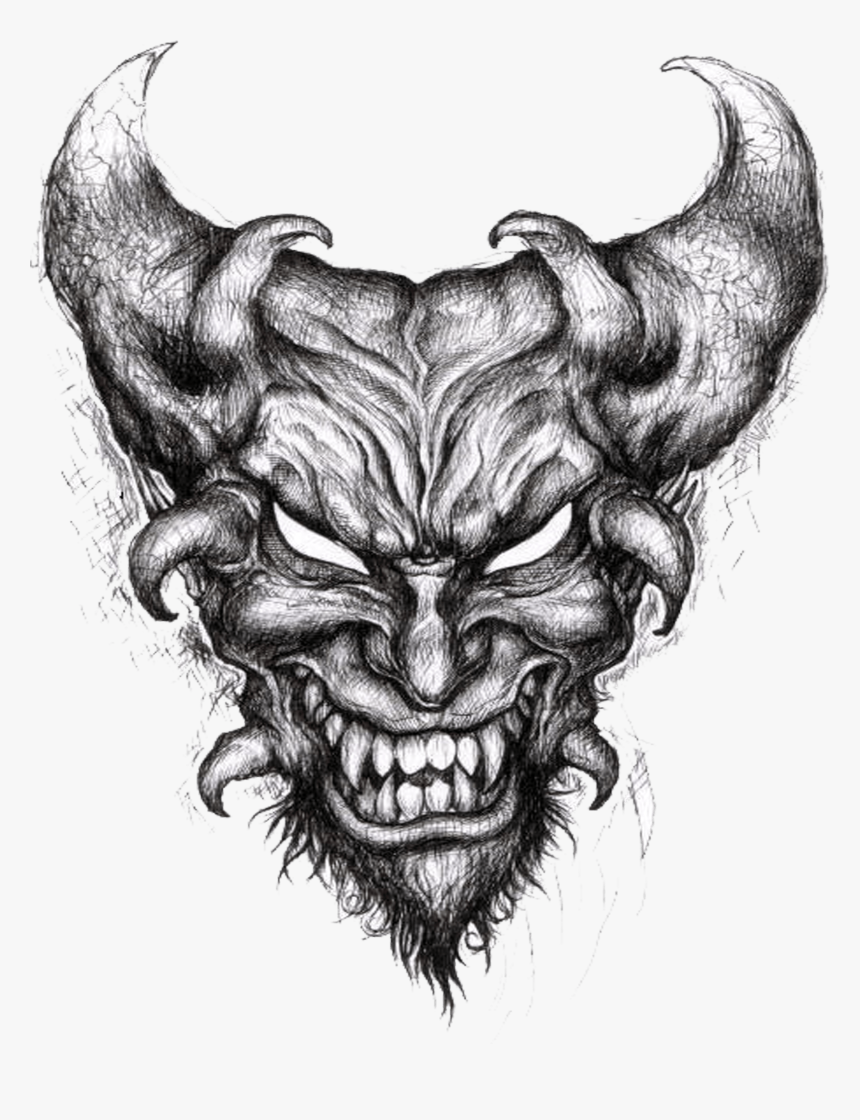 Evil Demon Drawings, HD Png Download - kindpng.