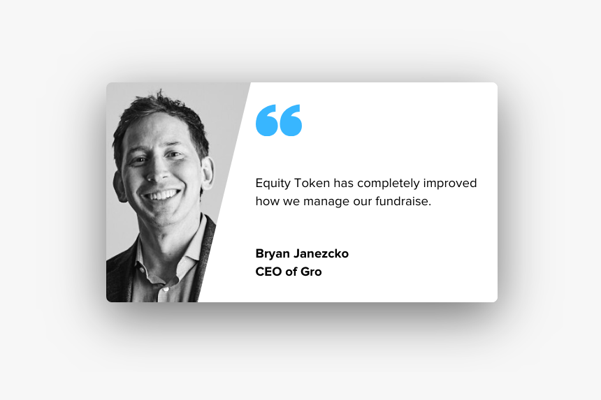 Bryan Gro Equity Token Testimonial 2 - Graphic Design, HD Png Download, Free Download