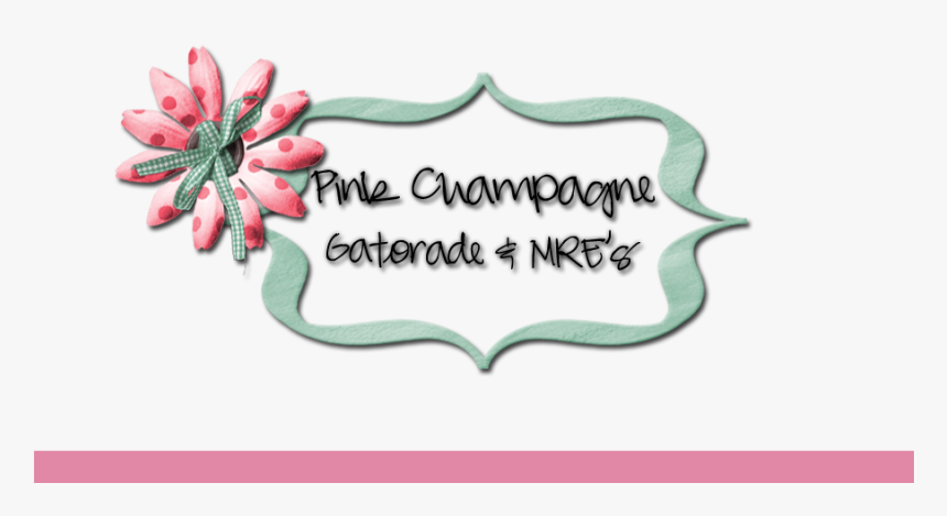 Pink Champagne, Gatorade, And Mre"s - Floral Design, HD Png Download, Free Download