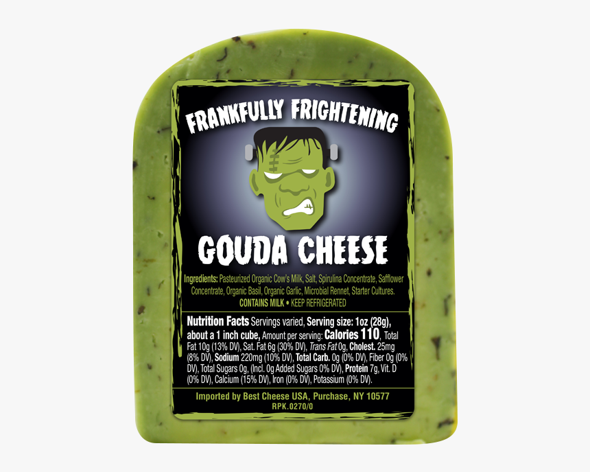 Frankully Frightening Block - Frankenstein Green Gouda Cheese, HD Png Download, Free Download