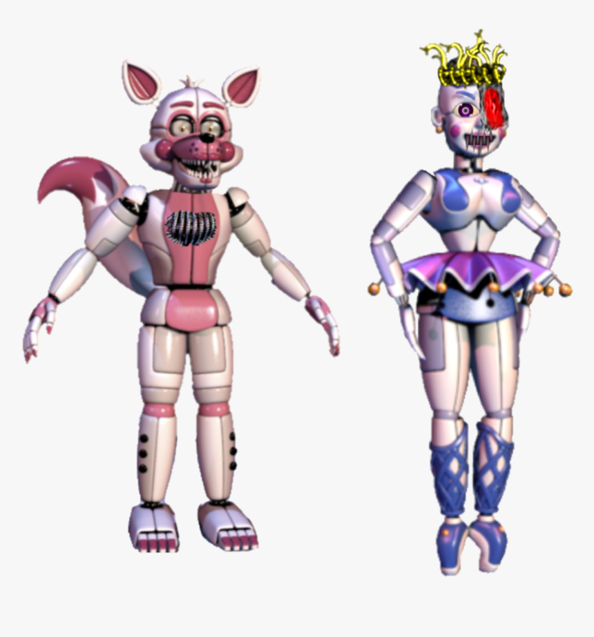 Funtimefoxy And Ballora Horrortale Style By Metaknight4life - Ballora And Funtime Foxy, HD Png Download, Free Download