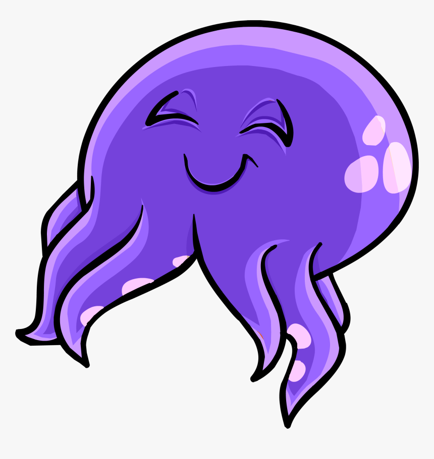 Club Puffle Rewritten Wiki - Club Penguin Squid Hat, HD Png Download, Free Download