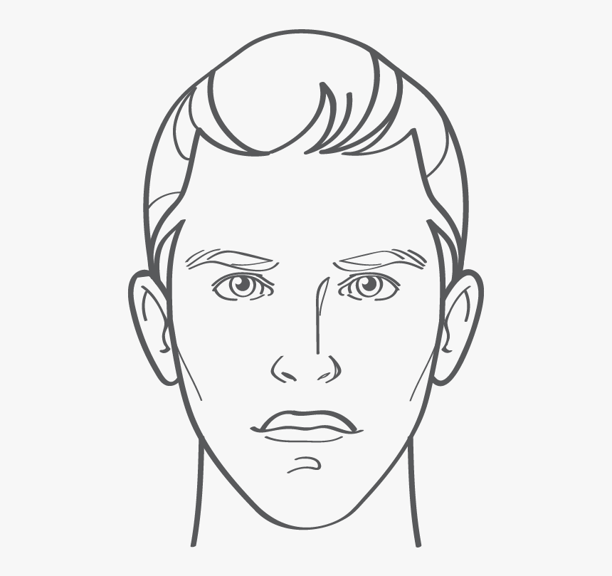 Chin Drawing Face Shape - Sketch, HD Png Download, Free Download