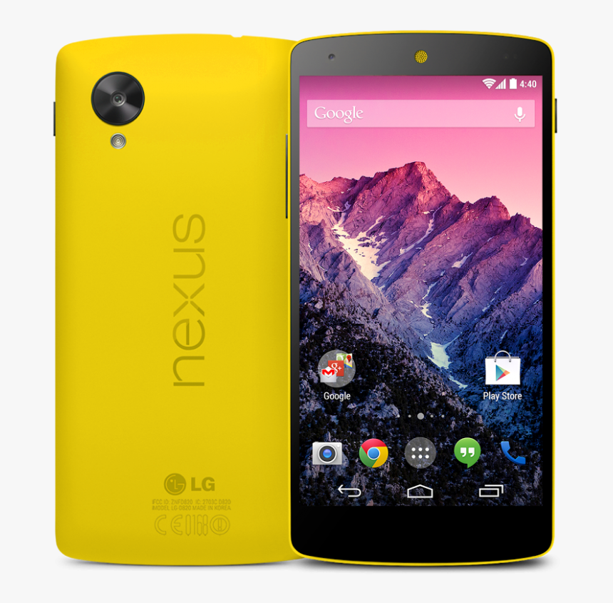 Yellow Nexus - Nexus 5 Yellow, HD Png Download, Free Download