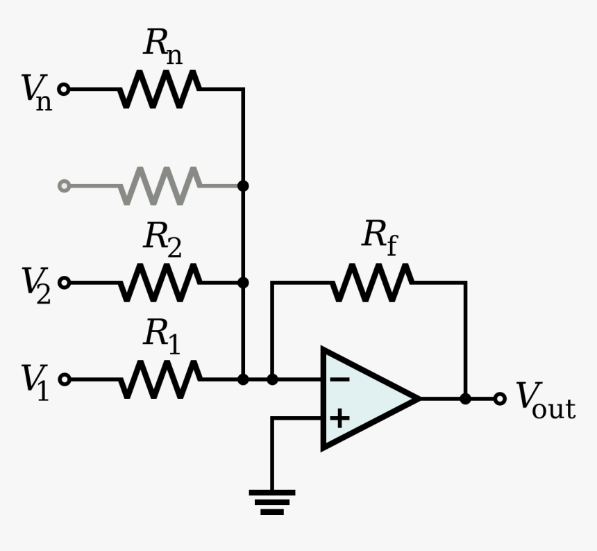 Op Amp Summing, HD Png Download, Free Download