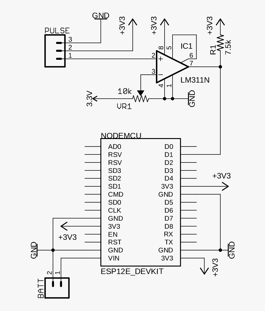Circuit Diagram Of Smart Band - Smart Band Circuit Diagram, HD Png Download, Free Download