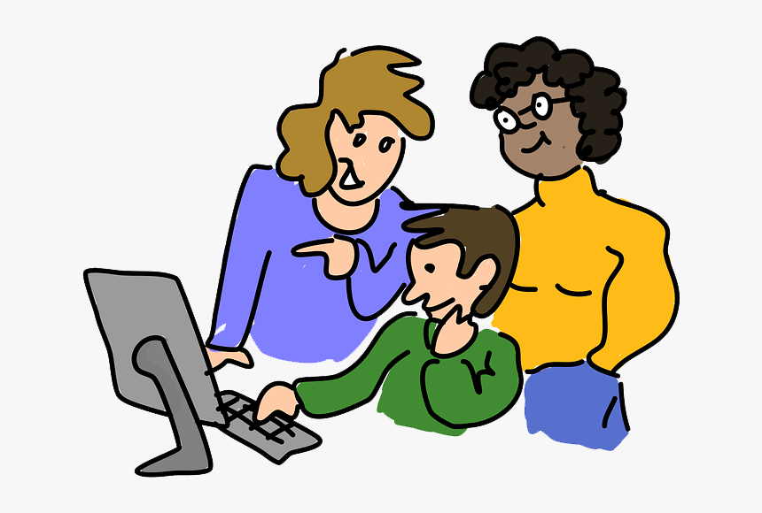 Parent Teacher Conference Png - People Working Together Clip Art, Transparent Png, Free Download