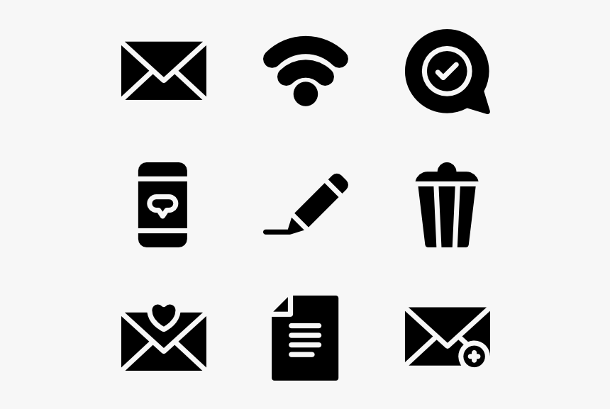 Phone Email Icon Png, Transparent Png, Free Download