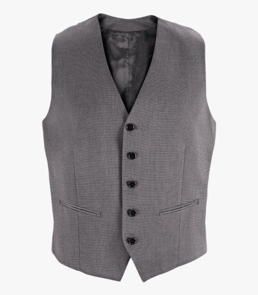 Grey Waistcoat - Waistcoat, HD Png Download - kindpng