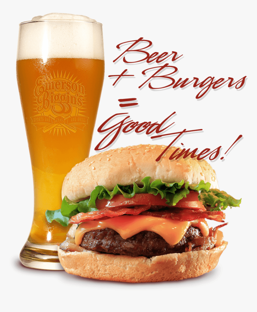Burger And A Beer Special, HD Png Download, Free Download