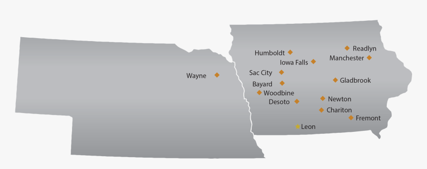 Map Of Our Locations - Iowa, HD Png Download, Free Download
