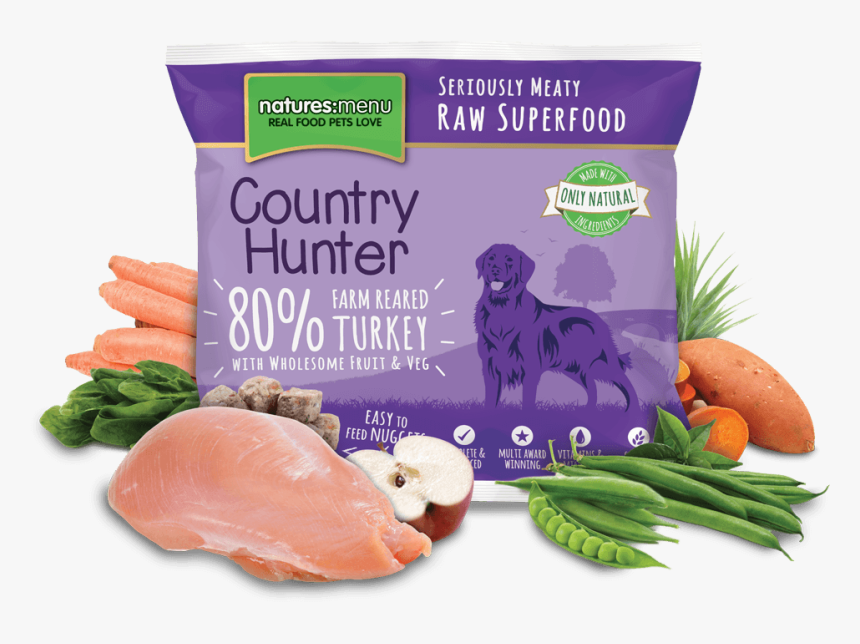 Country Hunter Raw Superfood Nuggets Farm Reared Turkey - Dog Food, HD Png Download, Free Download
