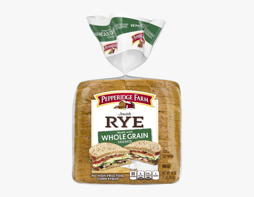 Whole Grain Seeded Ryebread - Pepperidge Farm Whole Grain Rye Bread, HD Png Download, Free Download