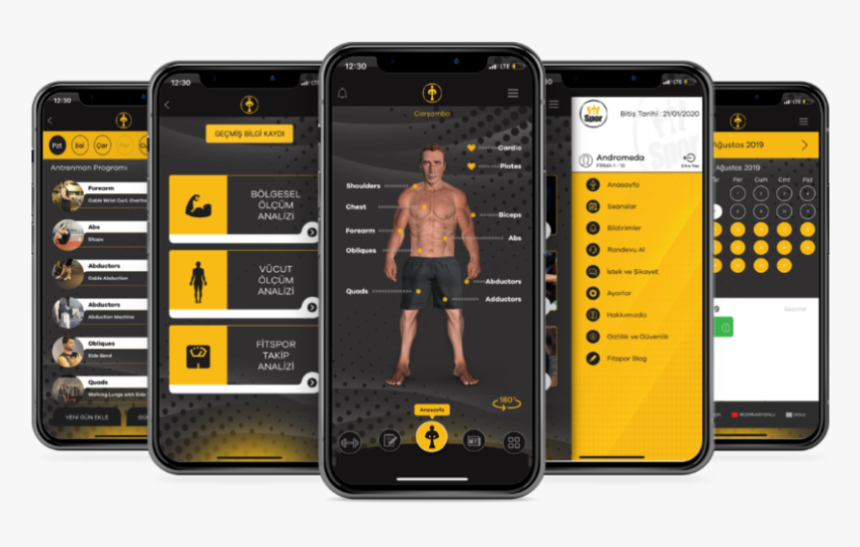 Fitspor Mockup Web Mobıl - Smartphone, HD Png Download, Free Download