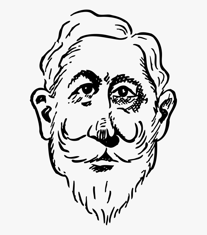Older Kaiser Wilhelm Svg Clip Arts - Old Man Cartoon Faces, HD Png Download, Free Download