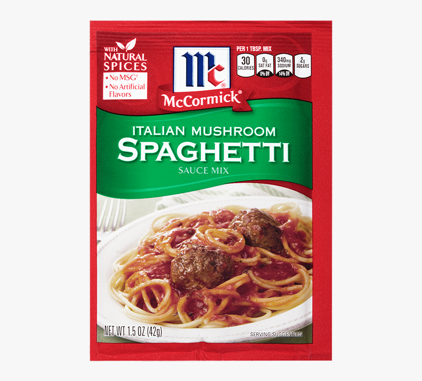 Mccormick® Italian Style Spaghetti Sauce Mix With Mushrooms, HD Png Download, Free Download