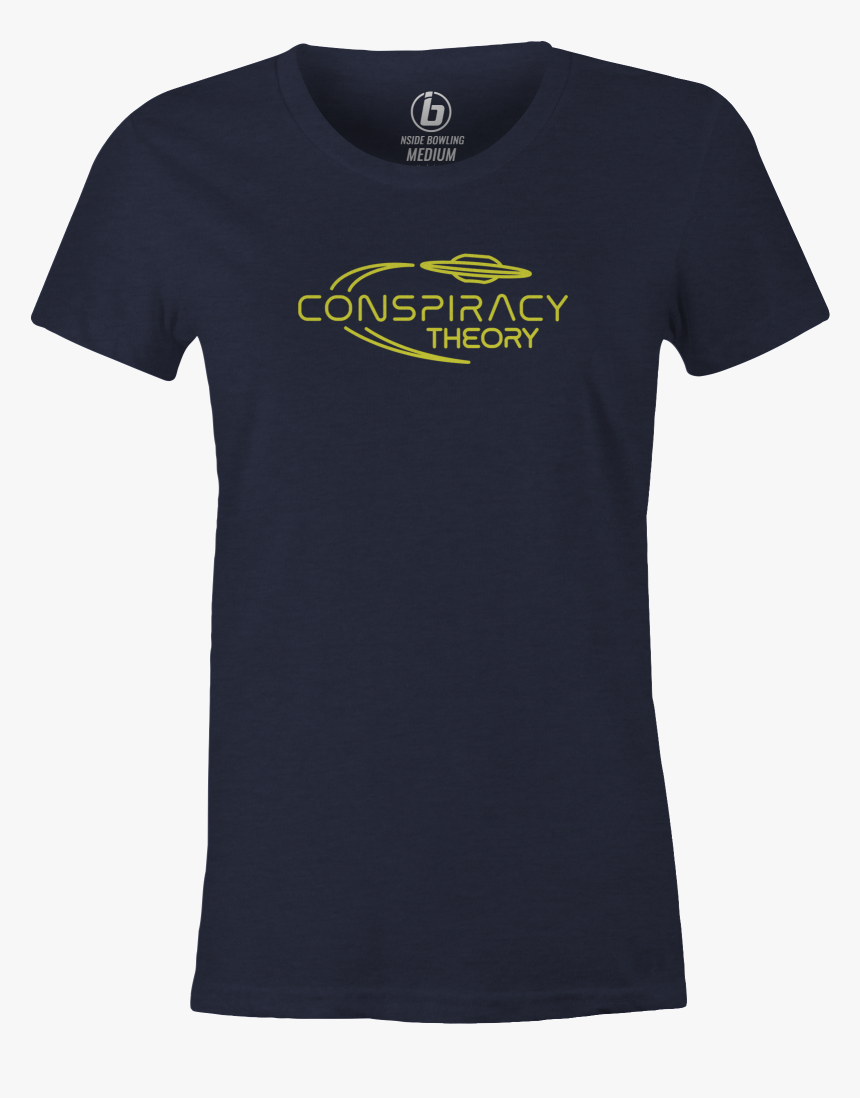 Radical Conspiracy Theory Women"s T Shirt, Navy, Bowling, - T-shirt, HD Png Download, Free Download