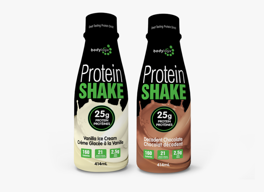 Protein Drinks - Glass Bottle, HD Png Download, Free Download