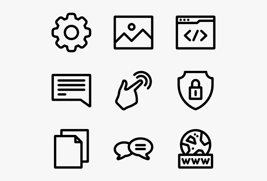 Website Design Icon Packs - Information Technology Icons Png, Transparent Png, Free Download