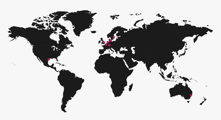 Worldmap - Map Of The World Grey, HD Png Download, Free Download