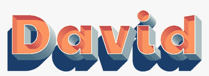 David 3d Letter Png Name - Graphic Design, Transparent Png, Free Download