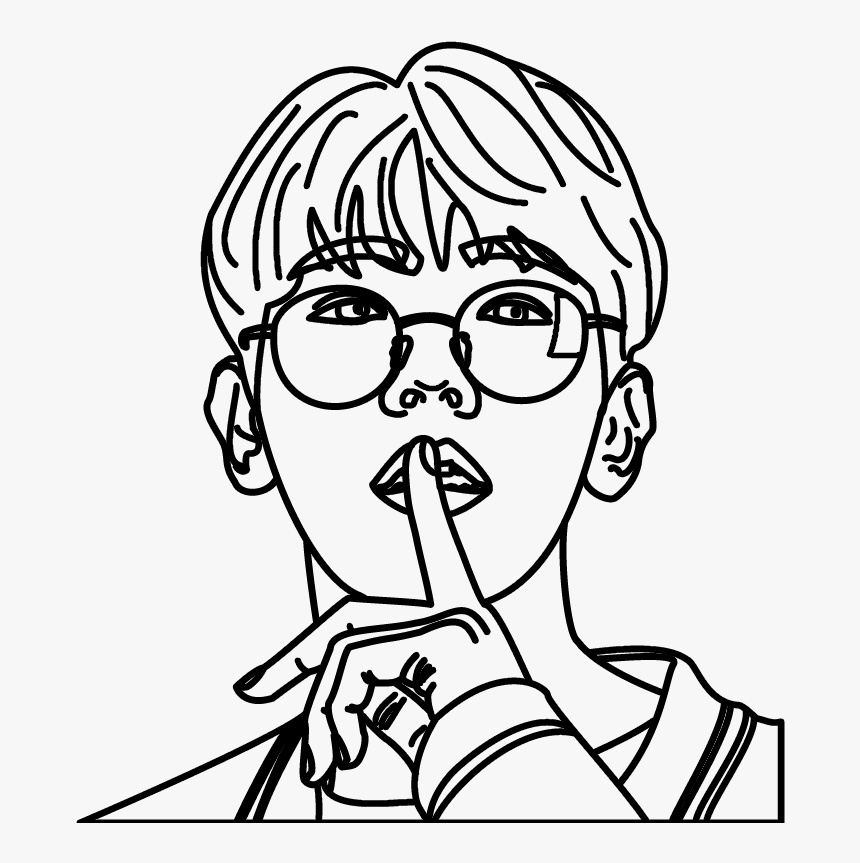 Exo Line Art Png, Transparent Png, Free Download