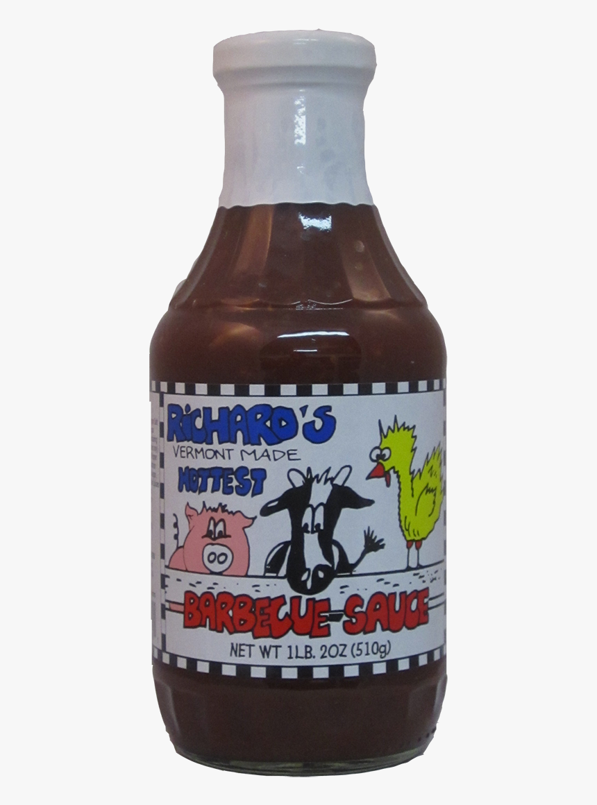 Richard"s Hottest Bbq Sauce - Glass Bottle, HD Png Download, Free Download