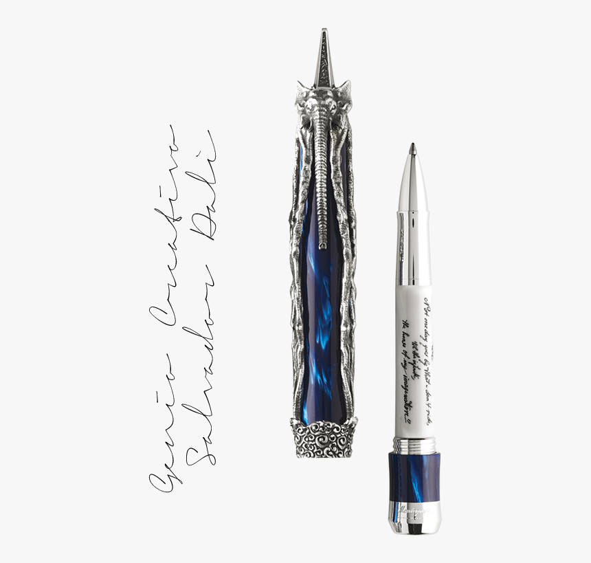 Salvador Dalì Rollerball, Silver - Montegrappa Salvador Dali Gold Fountain Pen, HD Png Download, Free Download