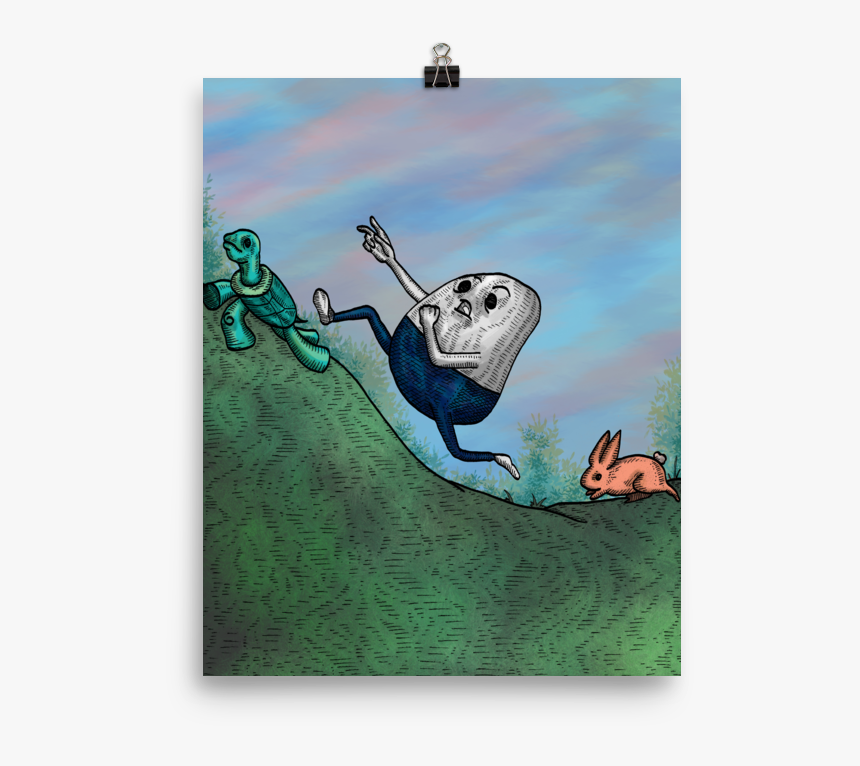 Humpty Dumpty Diptych Part 2 Color Art Print - Kitesurfing, HD Png Download, Free Download